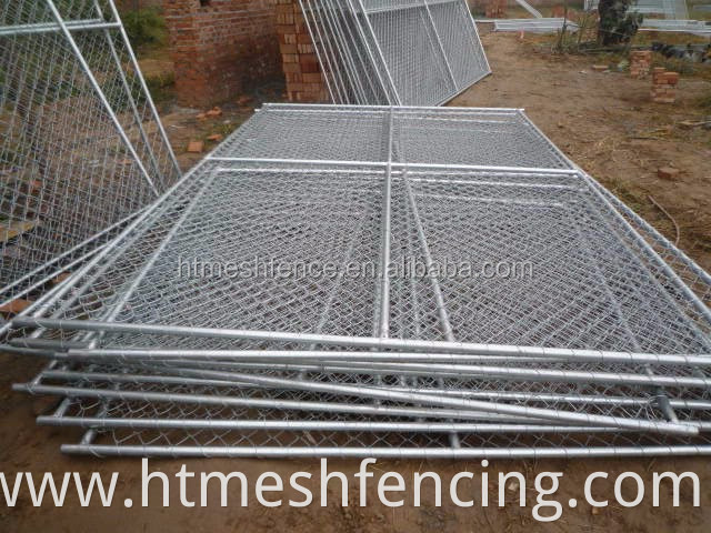 Wholesale galvanized construction 2100*2400 mm temporary chain link fence